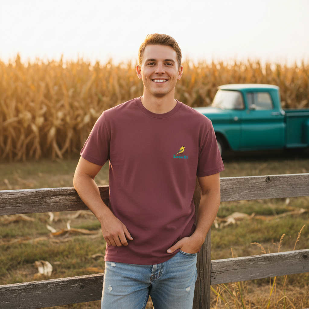 Classic Iowa Bird Pocket T-Shirt