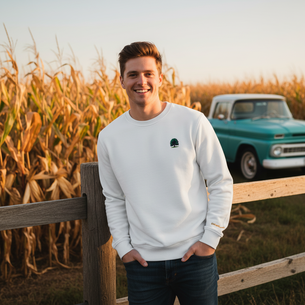 Casual Organic Iowa Tree Sweatshirt