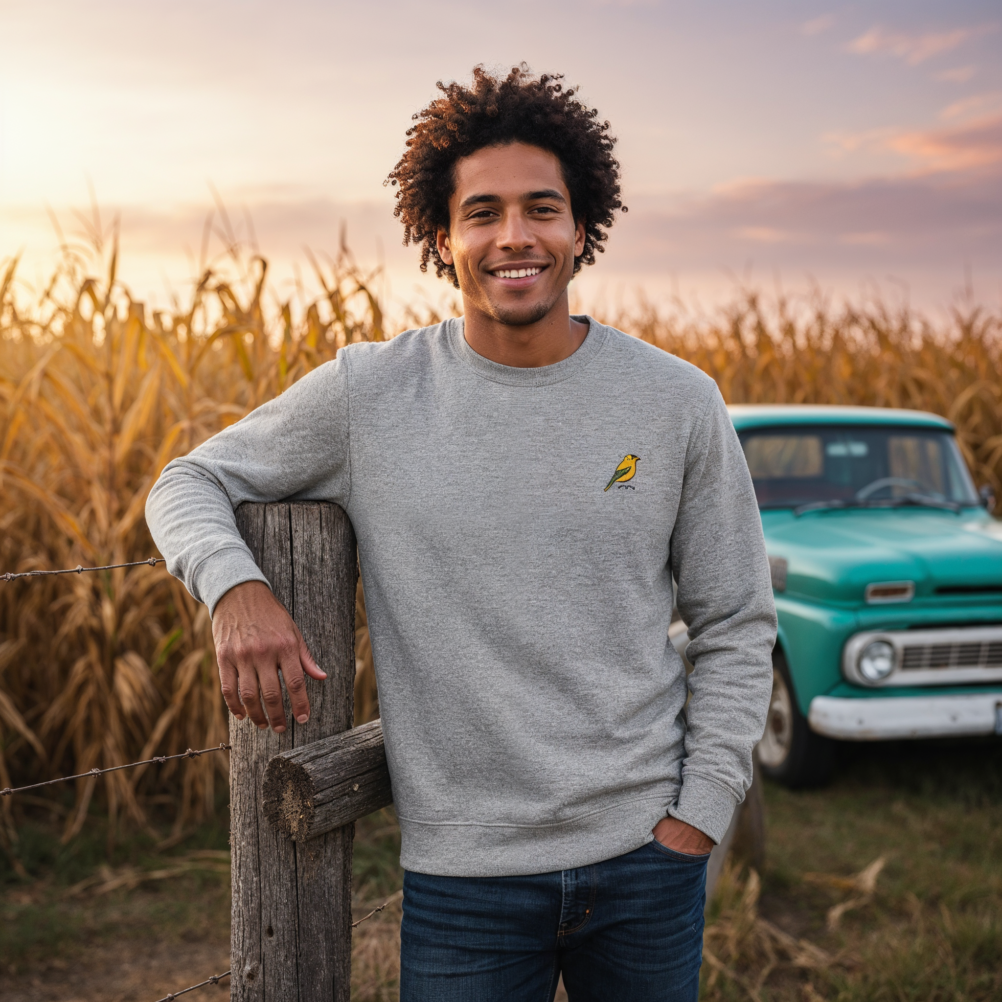 Casual Organic Iowa Bird Sweatshirt