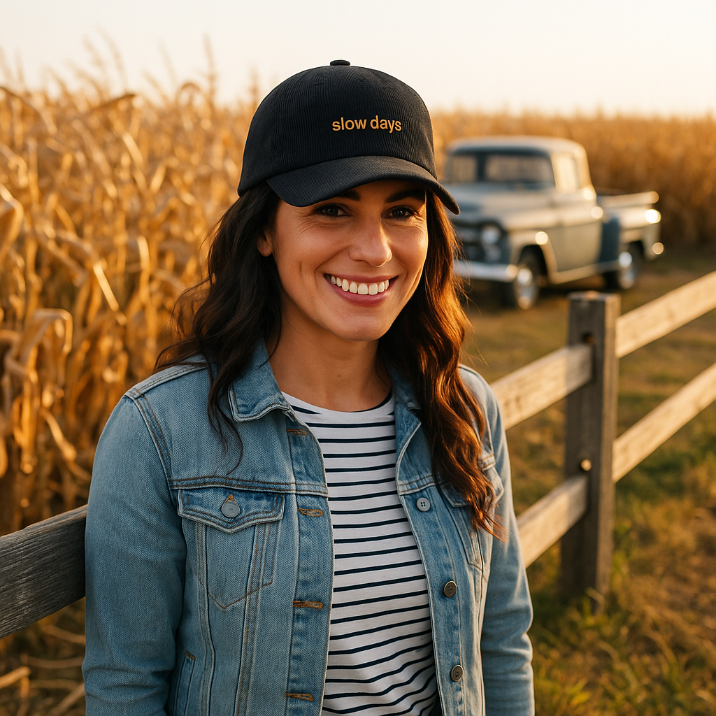 Easy Going Vintage Sauna & Relax Corduroy Cap