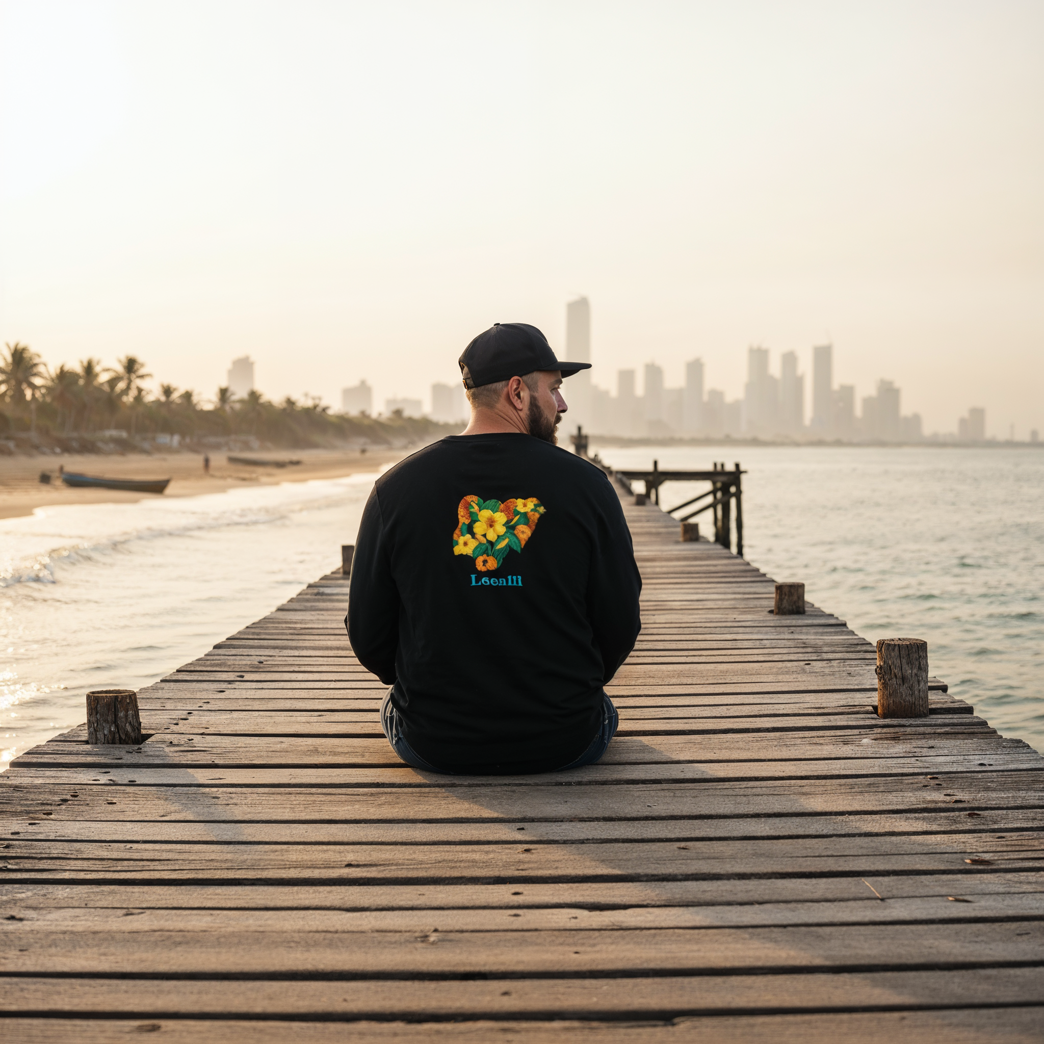 Casual Organic Nigerian Yellow Trumpets Sweatshirt