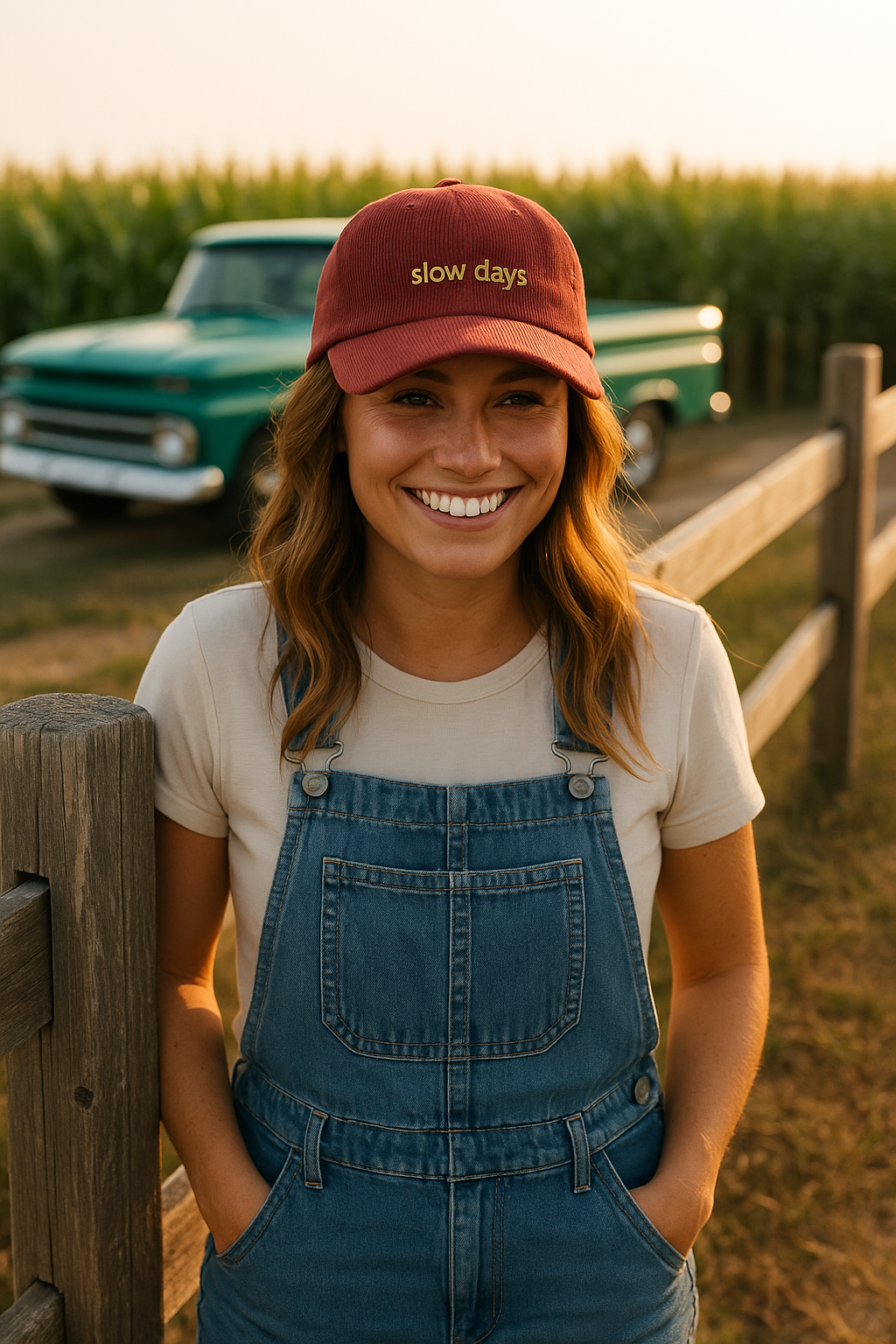 Easy Going Vintage Sauna & Relax Corduroy Cap