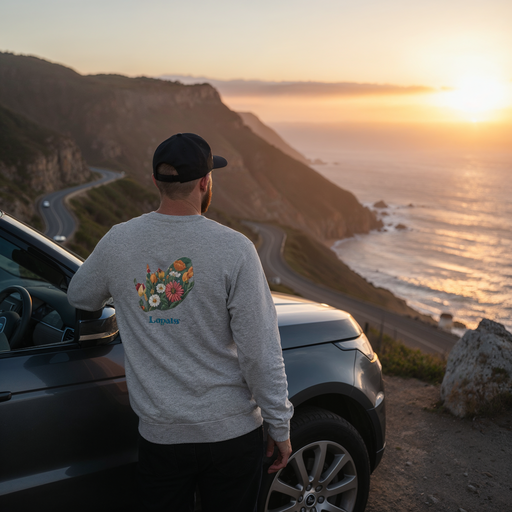 Casual Organic South Africa Flowers Sweatshirt