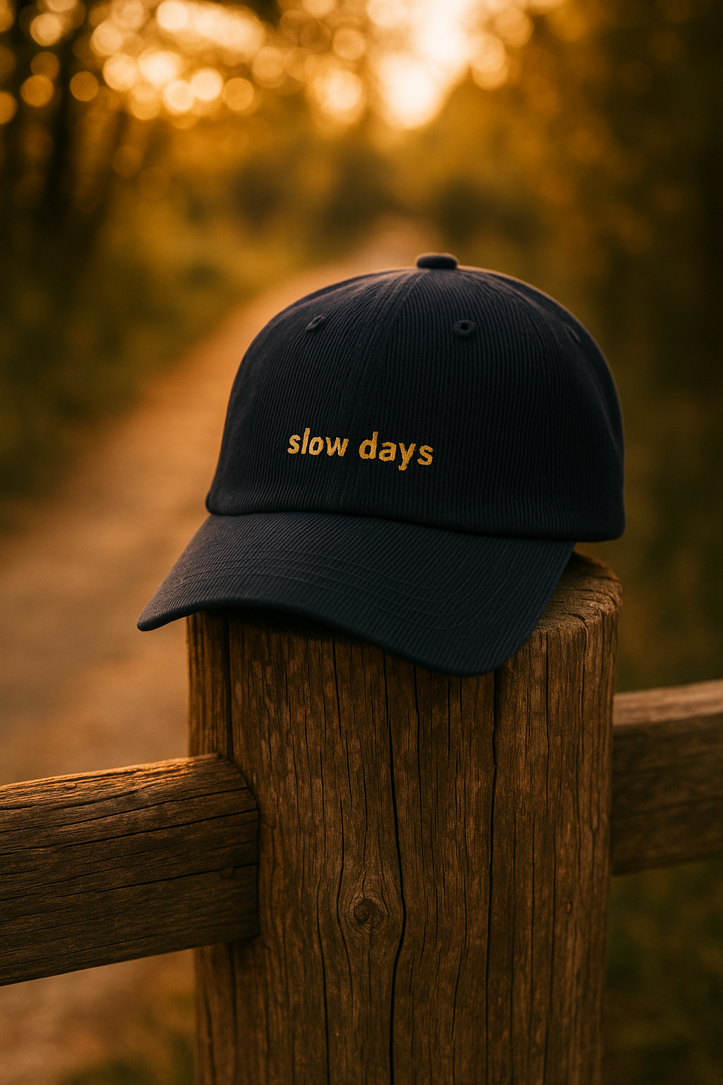 Easy Going Vintage Sauna & Relax Corduroy Cap