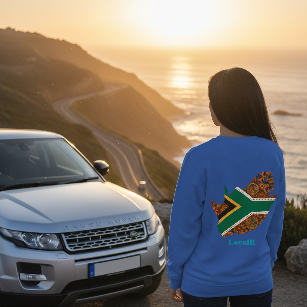 Casual Organic South Africa Homeland Flag Sweatshirt
