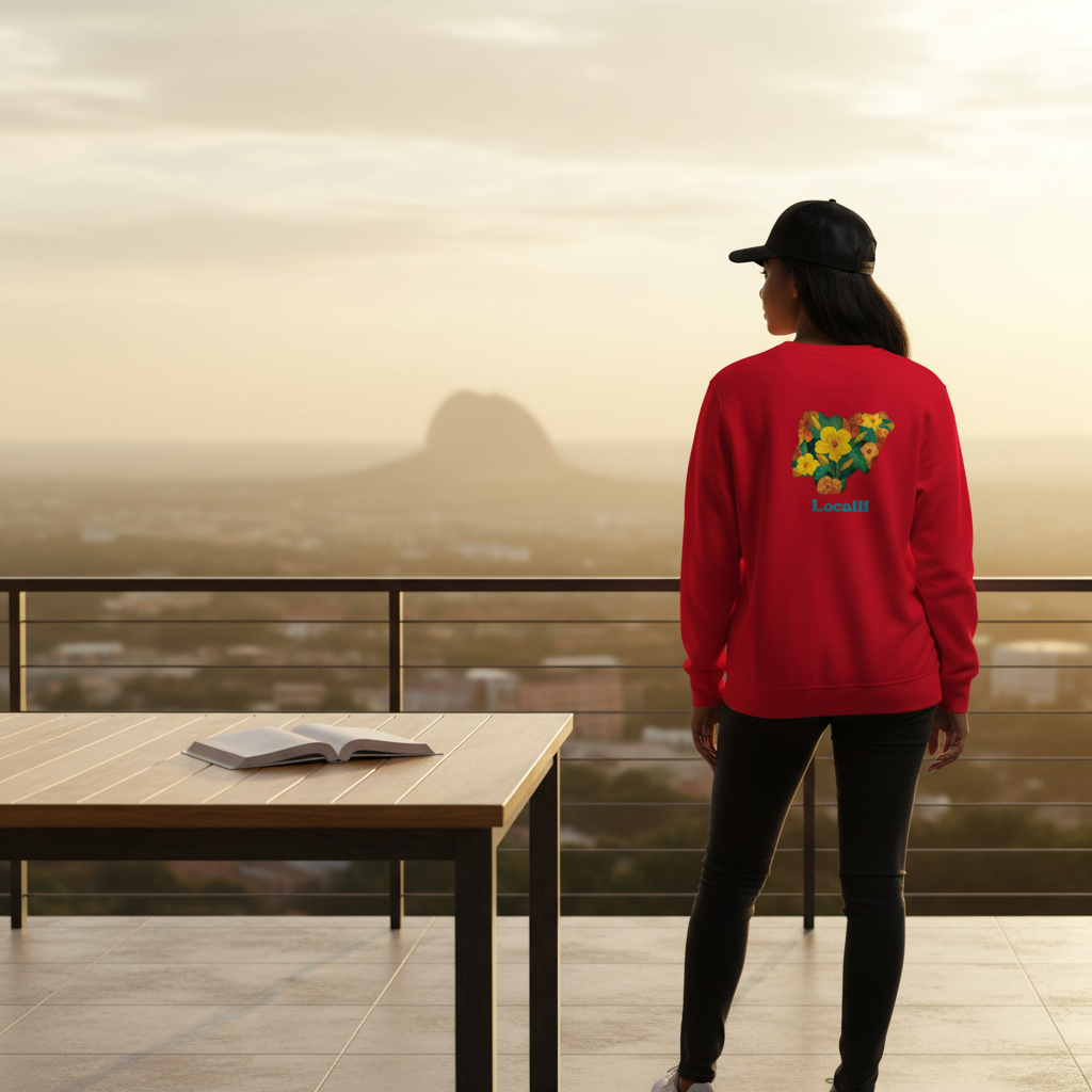 Casual Organic Nigerian Yellow Trumpets Sweatshirt