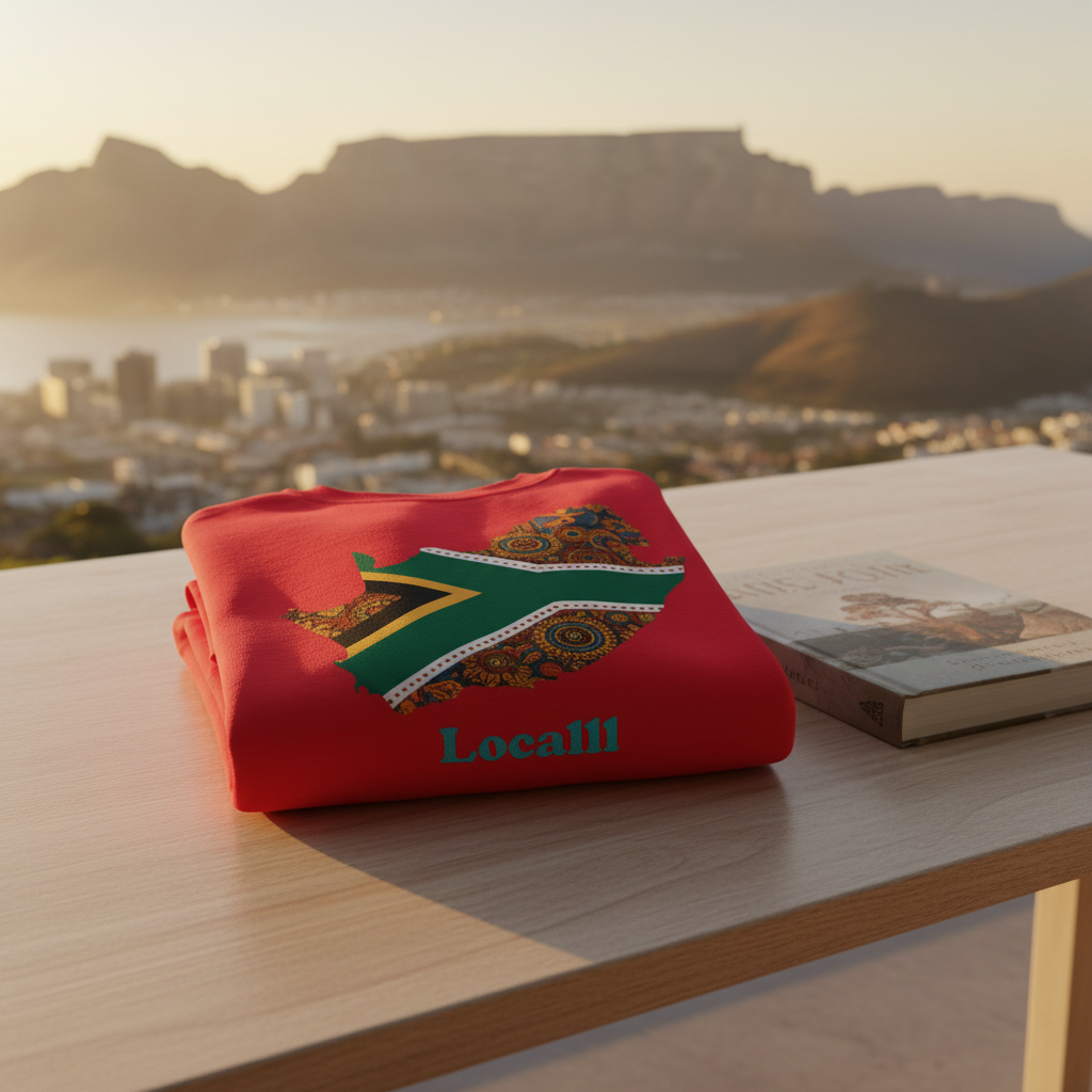 Casual Organic South Africa Homeland Flag Sweatshirt