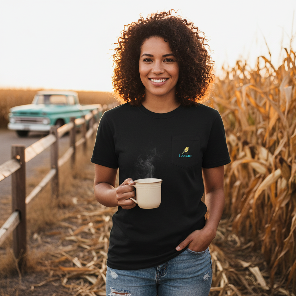 Classic Iowa Bird Pocket T-Shirt