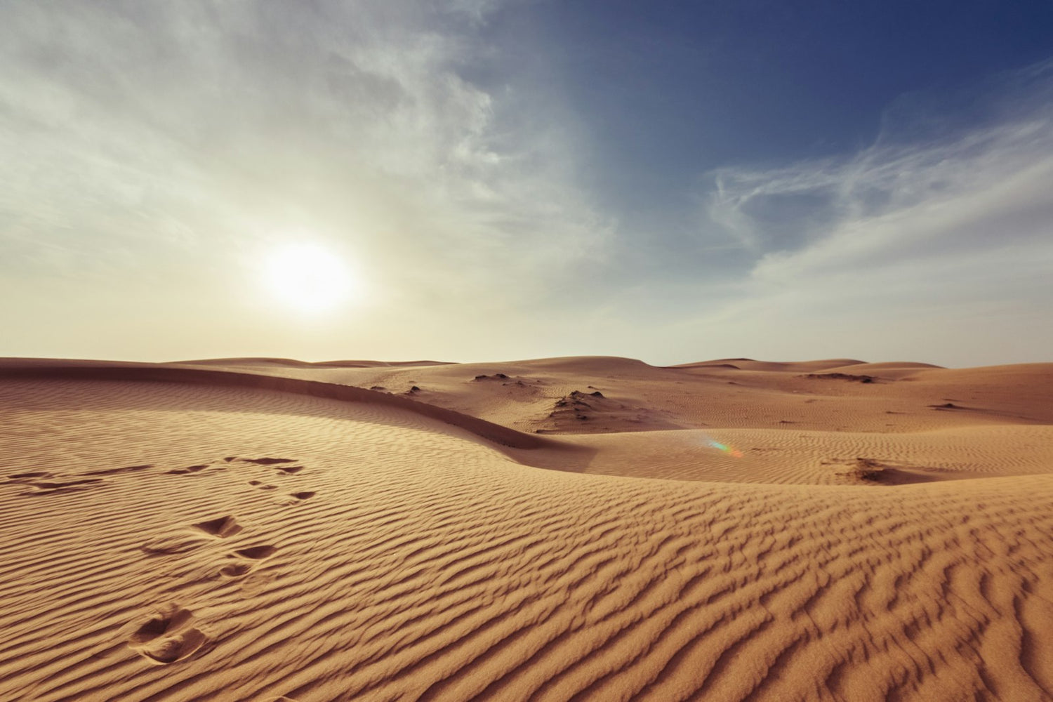 Desert dunes at last light, Southwest
